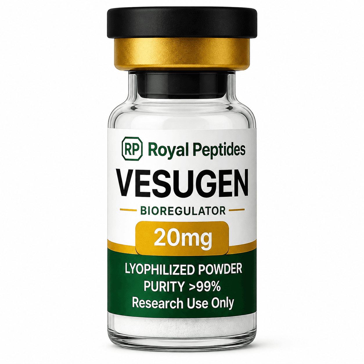 Vesugen 20mg Bioregulator — lyophilized vial for laboratory research, MedixAnimals (photo 1)